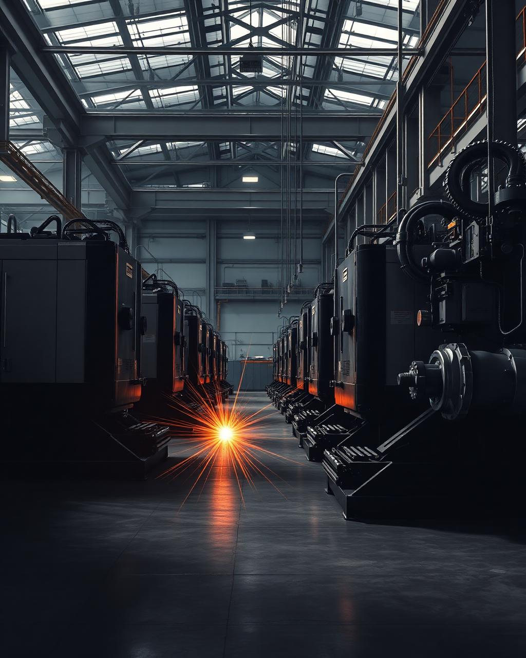 Máquinas industriais, peças e equipamentos pesados